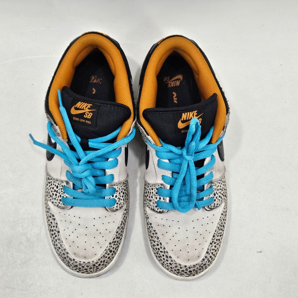Nike SB Dunk Low Pro Mens 9.5 Phantom Black Monarch Safari FZ1233-002 Sneakers - Picture 10 of 15